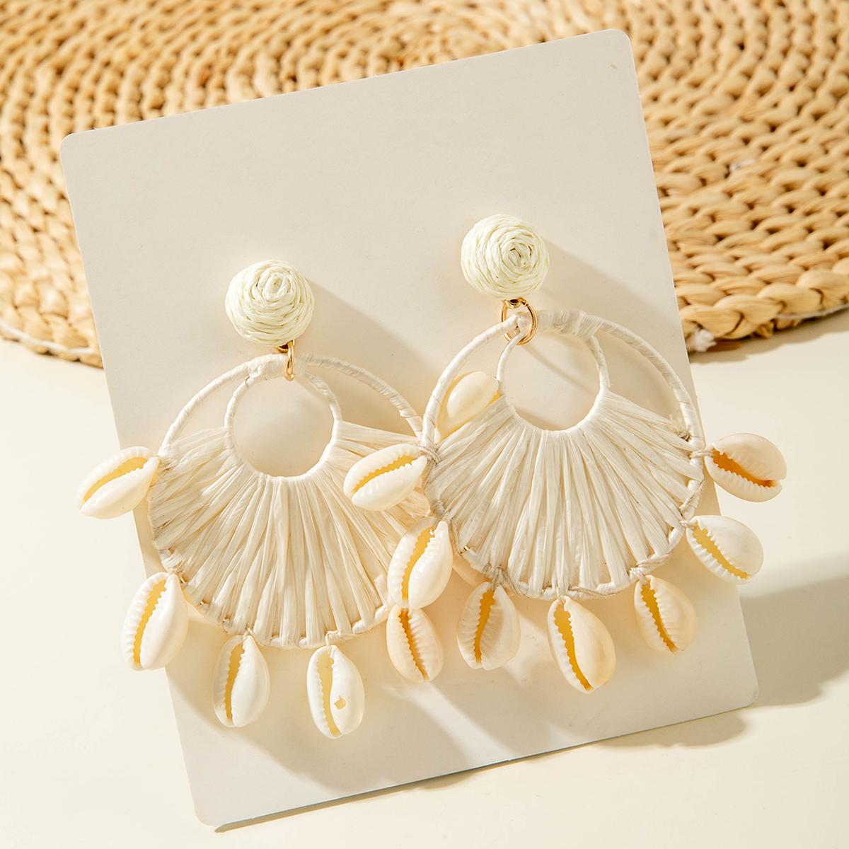 

Новые серьги-ракушки Lafite в стиле бохо-пляжного отпуска для женщин, небольшие и уникальные по дизайну, серьги без столкновений