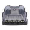4 Way Power Distribution Block Amp Fuse Holder Ground Distributor Splitter Car Audio Amplifier