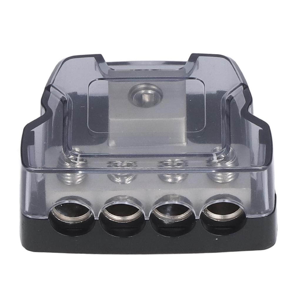 4 Way Power Distribution Block Amp Fuse Holder Ground Distributor Splitter Car Audio Amplifier
