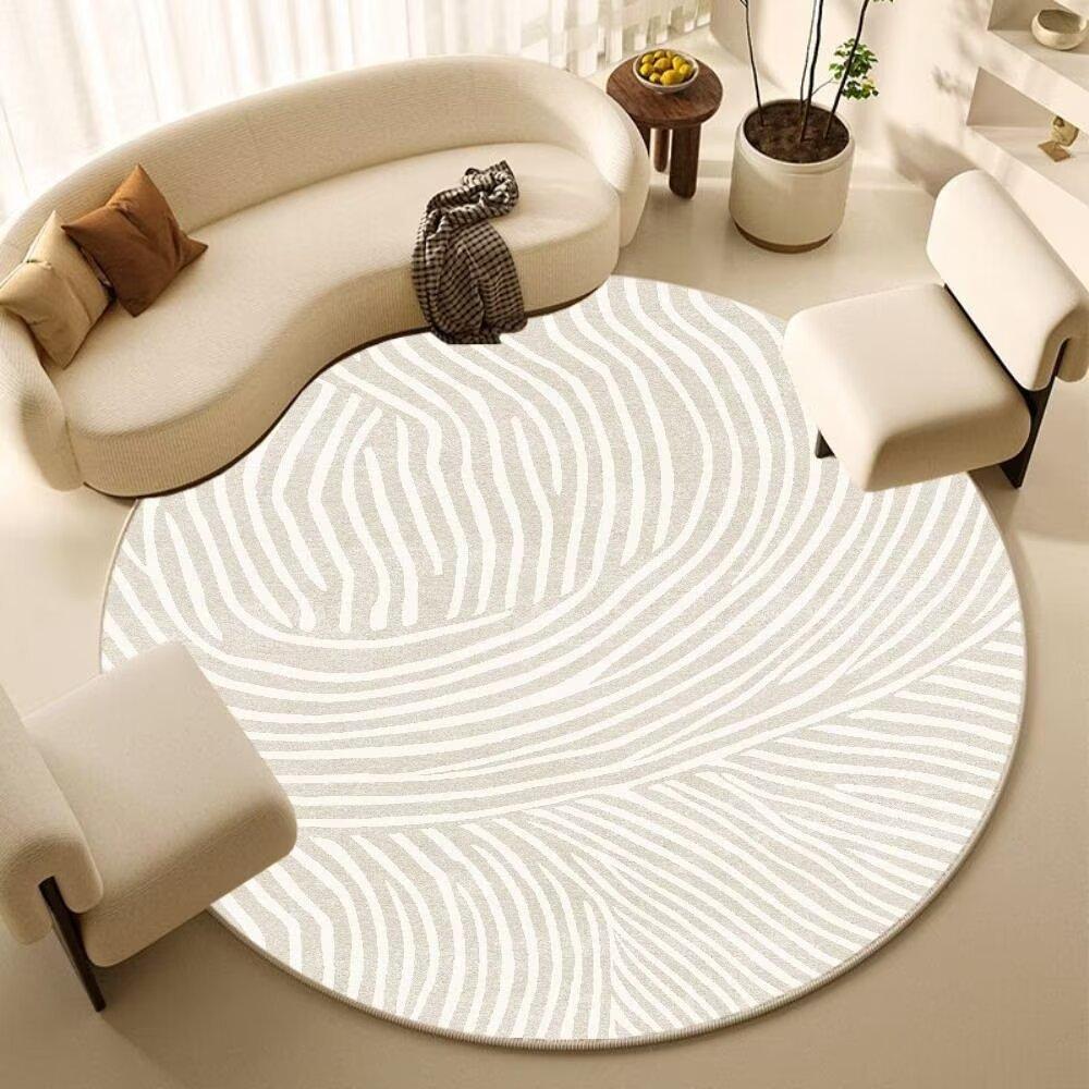 Round Carpet Bedroom Computer Chair Floor Mat Living Room Sofa Floor Mat Home Study Rocking Chair Foot Mat