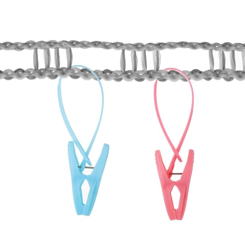 Uxcell 2-Pack Windproof Clothesline, 10M 33FT Plastic Non-Slip Clothesline, Portable Travel Clothesline for Balcony, Outdoor Laundry, Camping, Gray