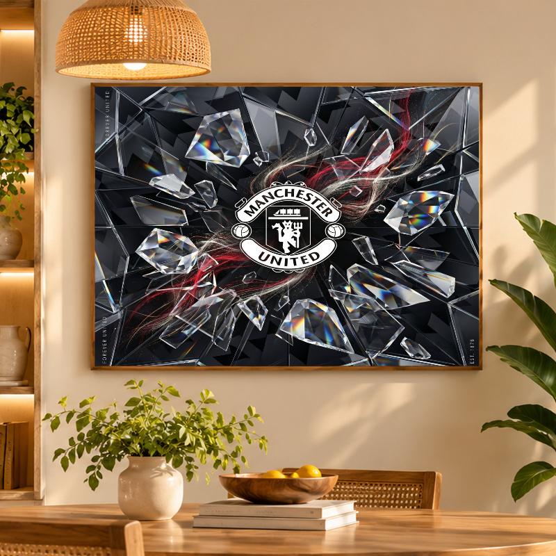 5D Diamond Painting Manchester United DIY Full Drill Diamond Art Kit Home Decoration