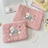 2 Soft Cloud Cartoon Embroidery Tablet Bag/1 Inch Notebook Storage Bag