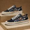 Fashion Casual Shoes for Men Lightweight Graphic Lace Up Man Shoe Flat Espadrilles Adults Common Non-leather Classic Original Sneakers