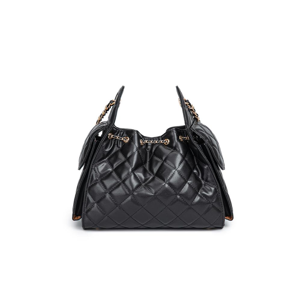 New Disney Mickey Synthetic Leather Shoulder Bag Regular Women's Black/Pink BMK-72832