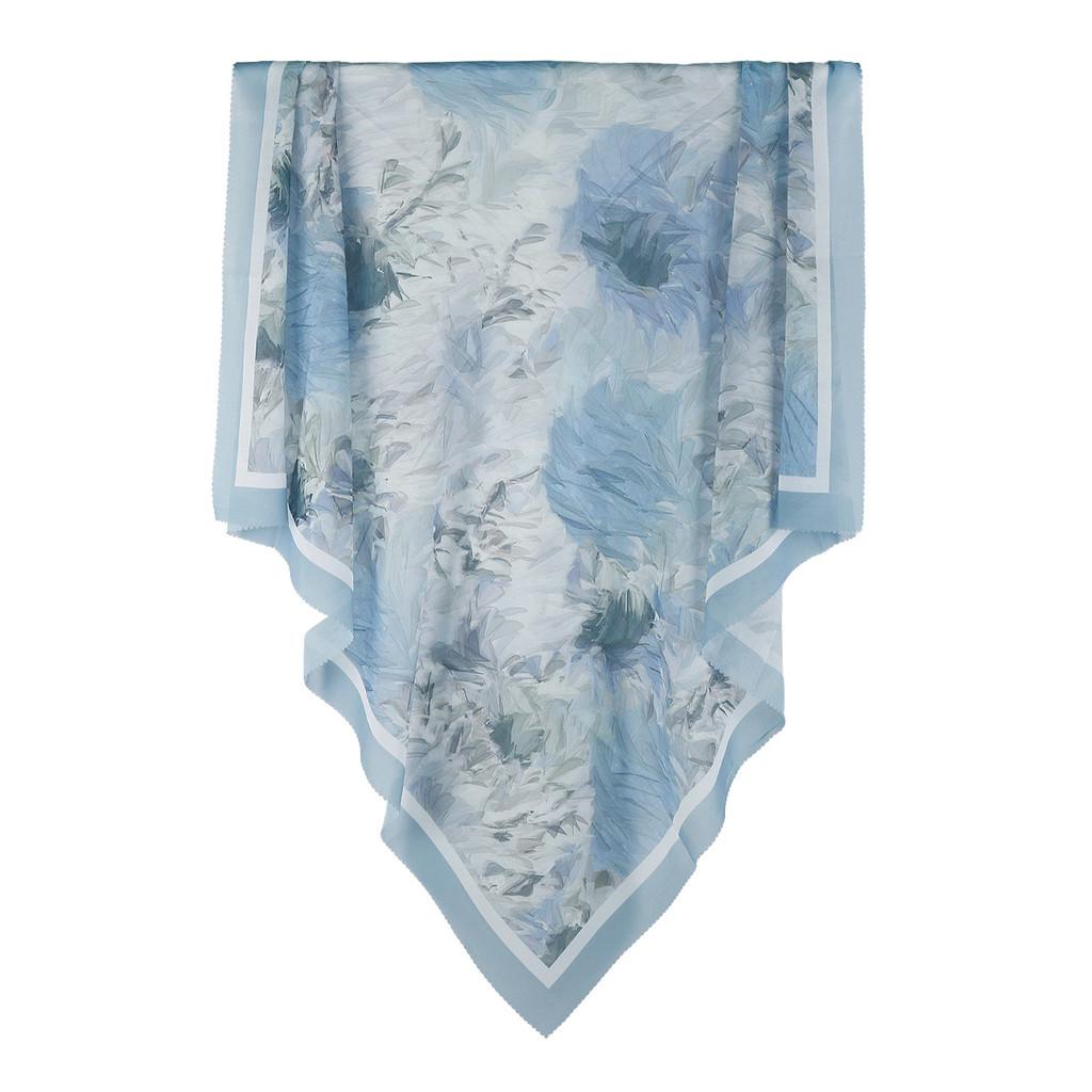 

Cotton Linen Square Scarf With Laser Edges For Allseason Sun And Dust Protection 01