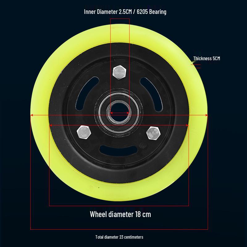 Durable Polyurethane Wheel Assembly for Sanitation and Cleaning Vehicles