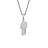 Nuova Collana da Donna in Acciaio Inossidabile con Ciondolo Umano per Fan Regalo Gioielli Punk Hip-hop Moda Coreana