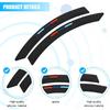 2PCS Car Wheel Tire Eyebrow Strips, Flexible Anti-Collision Sport Vehicle Wheel Arches Edge Lip Trim, Automotive Exterior Tire Fender Flare