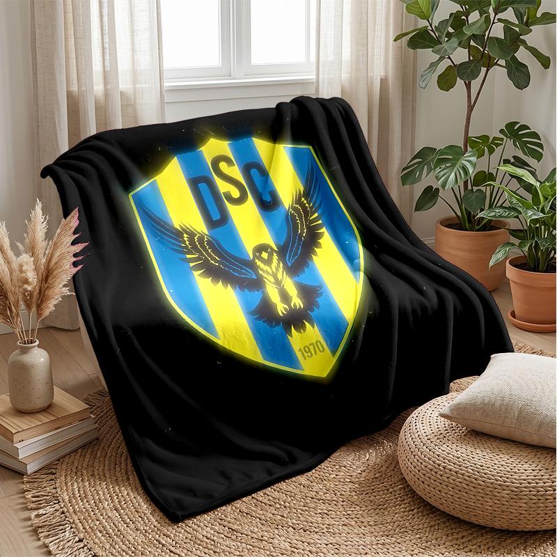 Duhok Sport Club Theme Blanket Soft Flannel Blanket Plush Throw Blanket Cozy Sofa Bed Blanket for Home Decor