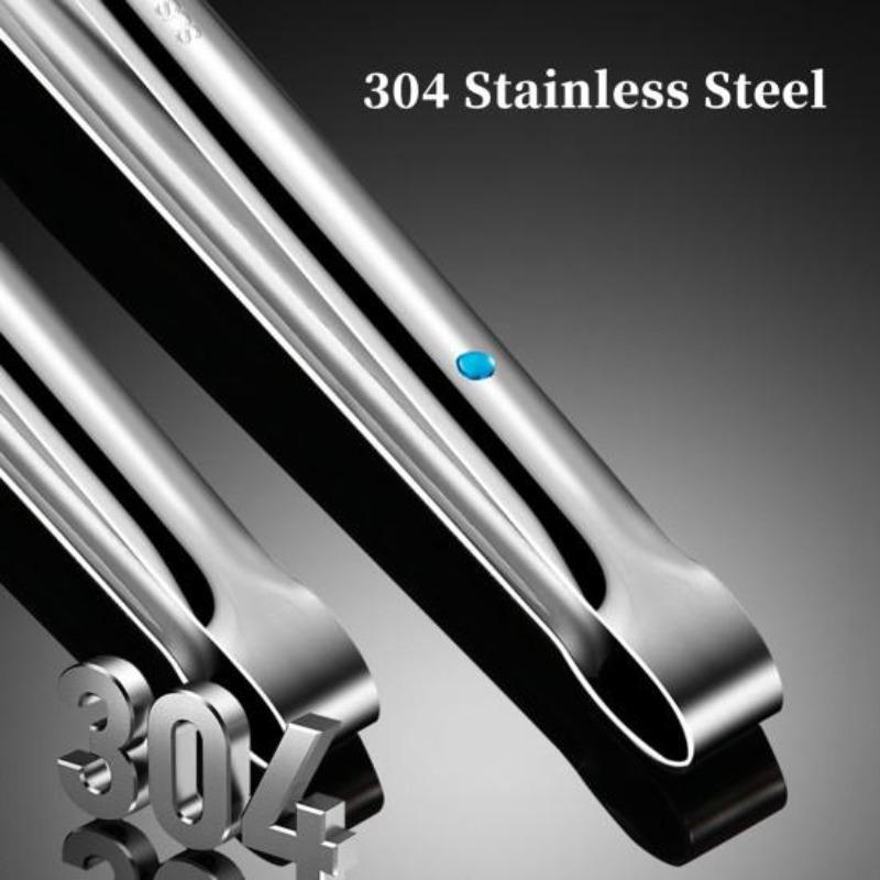 Food Tong Stainless Steel Food Clamp Multifunctional Easy To Clean Firm Grip for Grilling Cooking Serving