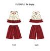 Girls' Colorful Polka Dot Vest & Star Pants Set - 2026 Summer Casual Outfit