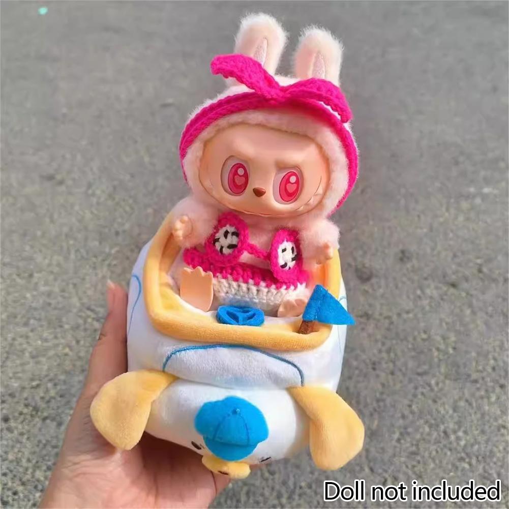 For 17cm Labubu Doll Clothes Fashion Clothes Swimwear Clothes Color Match Hoodies Dolls Accessories Cute Decoration Little Clothes