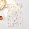 Summer Short Sleeve Cotton Baby Jumpsuit – Lightweight Newborn Romper Pajamas