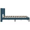 Bed Frame with Headboard Blue 120 x 190 cm Velvet