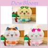 Cute Cat Plush Toy With Summer Swim Ring For Kids And Girl Gift