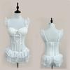 Ruffle Camisole Nightwear Transparent Mesh Nightdress Comfortable Lace Nightgown  Home