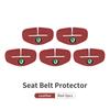 BHBD3 Car Seat Belt Buckle Cover Leather Protector Anti-collision Case For Skoda Kodiaq Fabia Kamiq Karoq Octavia 2 3 Rapid Scala