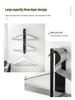 Magnetic No-Punch Clothes Drying Rack: Multifunctional Hanger for Balcony & Laundry.