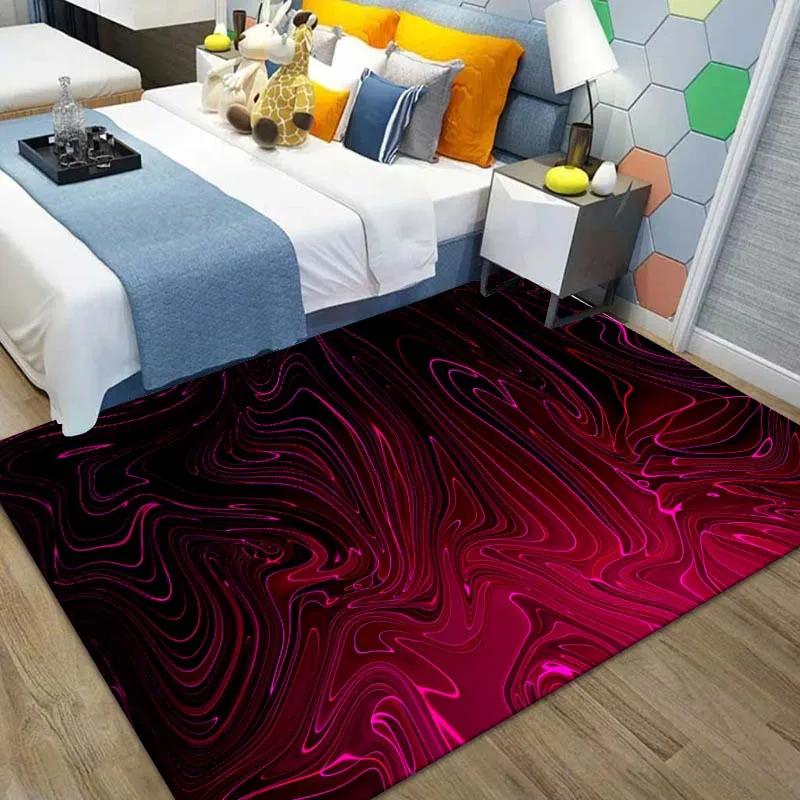3D Streamline Pattern Carpet for Bedroom Area Rugs in The Living Room Home Decor Floor Mat Bedroom Carpet Decor DoorMat Play Mat