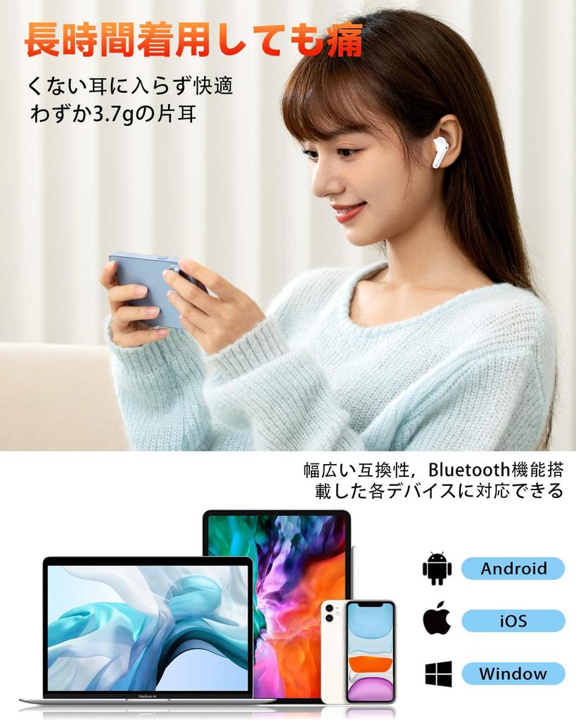 Bluetooth Wireless Earbuds with Touchscreen 6 Silicone IPX7 Up to 90 Hours of 2025 Latest Bluetooth Earbuds with EDR Bluetooth Karuna HIFI Sound Low