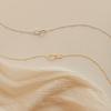 eManco Fashion Stainless Steel Link Infinity Necklace Geometric Double Paperclip Pendant Women's Simple Jewelry