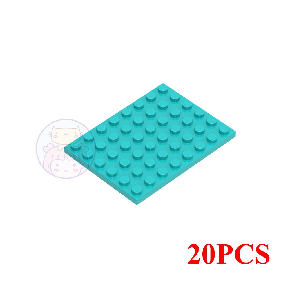 10PCS 6X8 Dots Base Plate Classic MOC DIY City Figures Building Blocks Bricks Parts Compatible with 3036 Children Toys Gift