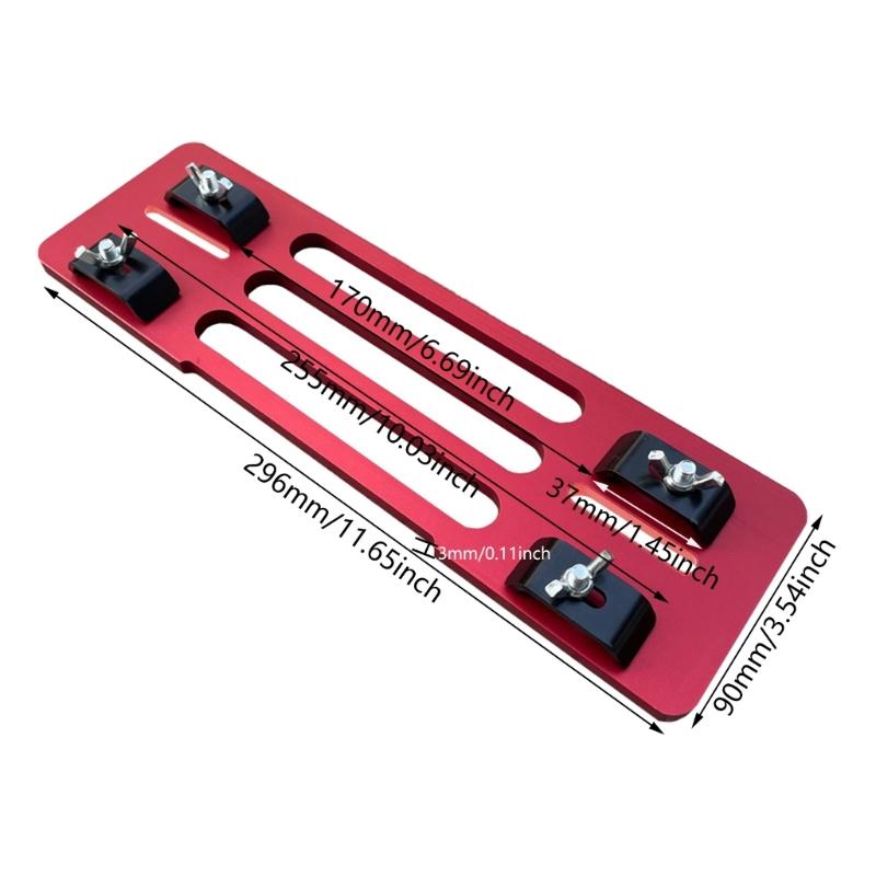 Adjustable Cutting Machine Base Plate Woodworking Circular Sawing Guide Rails Cutting Machine Guide Rails Plate Sawing Press