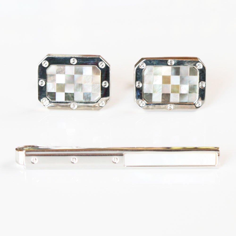 

Kamakura Cufflinks Workshop MOP tie pin Avalon MOP cufflinks set ed139cf230