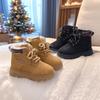 Comfortable Versatile Thickened Warm Kids Martin Boots Soft Sole Winter Ankle Boots For Boys And Girls