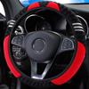 Cute Monster Car Steering Wheel Cover Little Styling Decor Steering Wheel Elastic Covers for Men Women Winter Plush Warm Cover