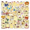 Pompompurin Cartoon Graffiti Stickers - 50 Sheets for Luggage, Helmets, Notebooks