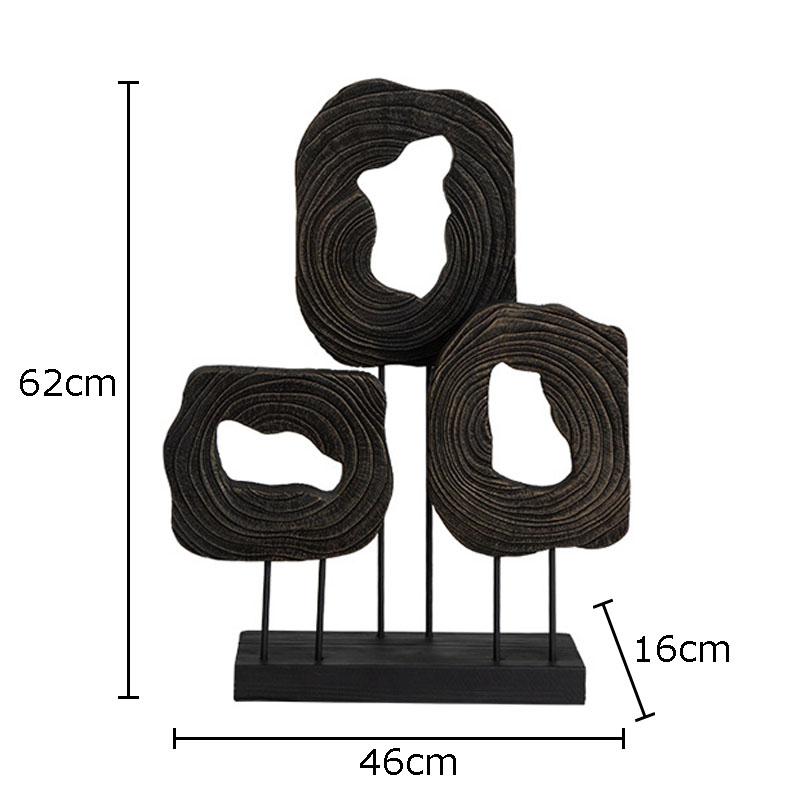 

Abstract Triangle Statue Hollow Out Artwork Ornaments Desk Decoration Creative Wood Sculpture Crafts Room Aesthetic Decor