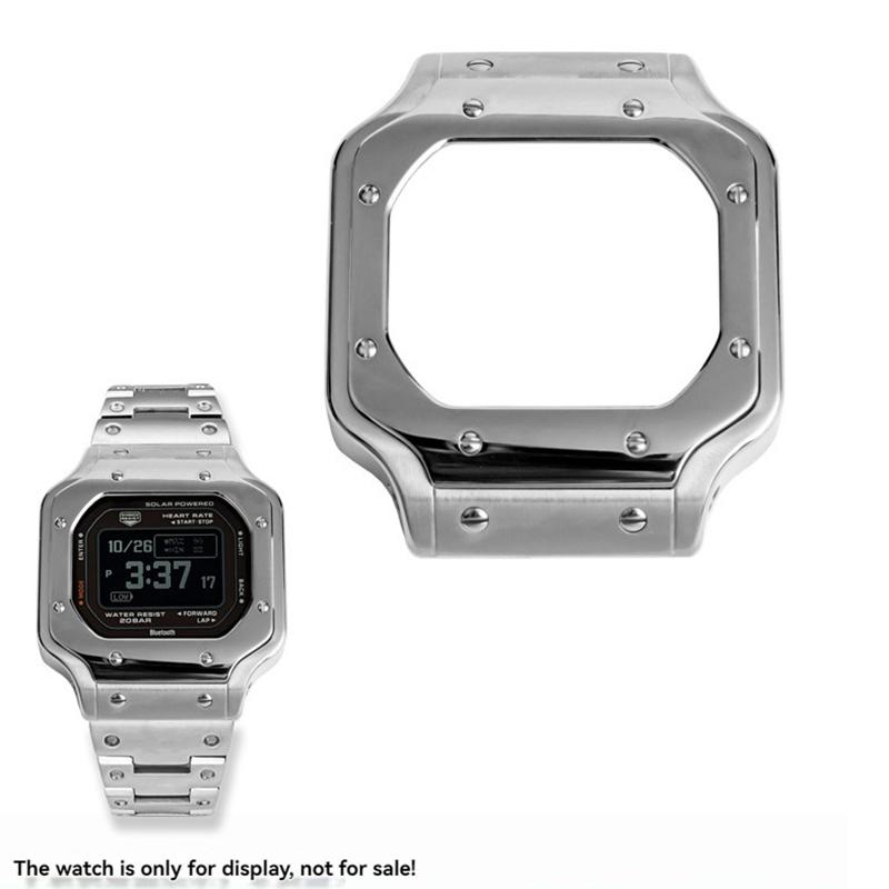 

Персоналізована модифікація ремінця DW5600 для Casio G-SHOCK DW-5600 GW-B5600 Корпус з нержавіючої сталі Браслет Ланцюжок для годинника Оболонка 5600 series