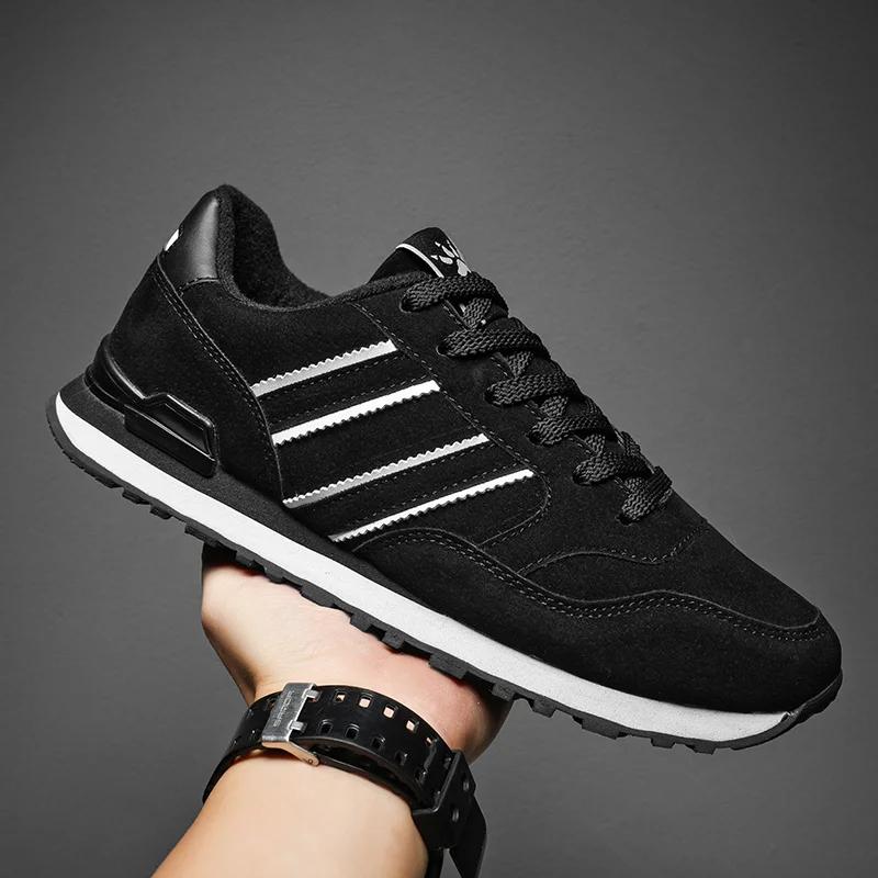 New High Quality Men's Sneakers Leather Casual Shoes Autumn Breathable Men Shoes Male Flat Shoe Men's Casual Shoes