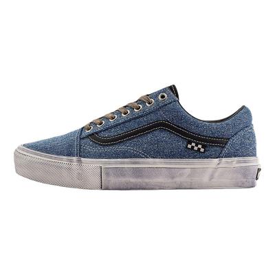 Skate Old Skool Denim Blue Distressed Unisex Sneakers Black VN0A2Z32Y40