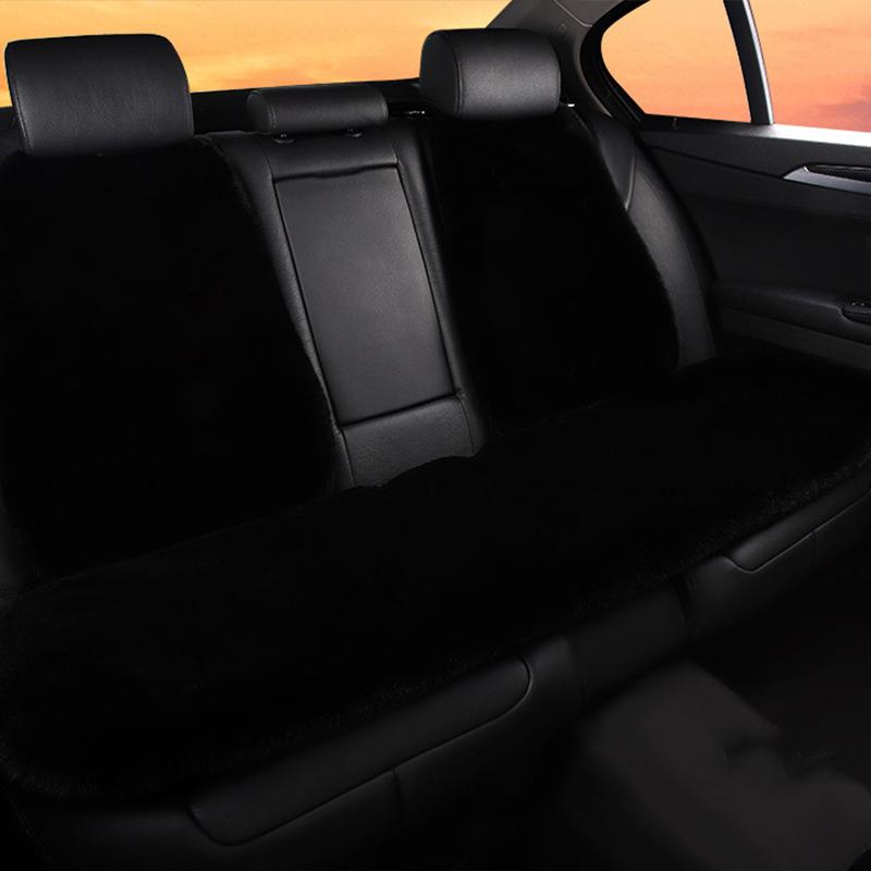 New Winter Car Plush Seat Cushion Heart Shaped Head Pillow Neck Pillow Waist Support Cushion Thickened Warm Universal Seat Cover