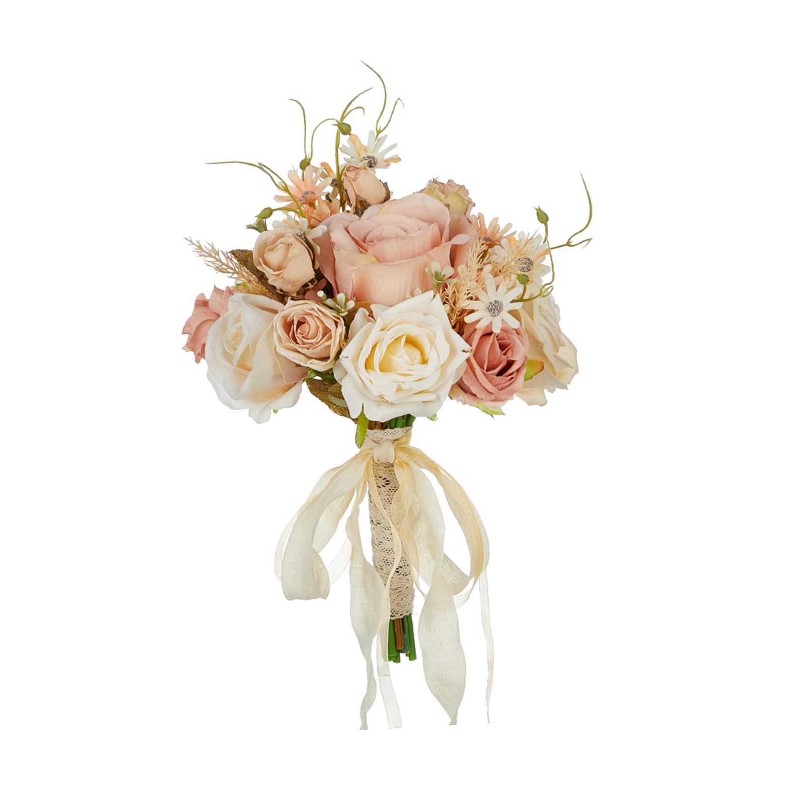 Wedding Bridal Bouquet Decorations Artificial Flowers for Wedding Home Party