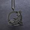 Vintage Nordic Rune Eagle Pendant Charm Men's Necklace Fashion Hip Hop Punk Accessories Jewelry Gift Dropship