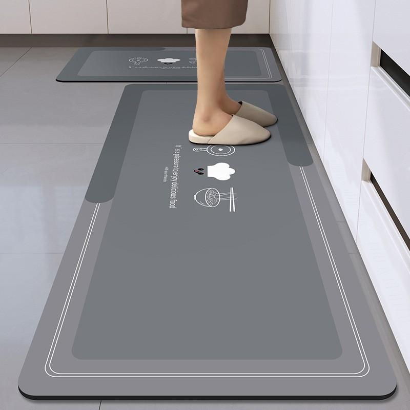 Covoraș de Bucătărie din Diatomee de Siliciu Absorbant Antiderapant Rezistent la Apă Podea Baie Dining