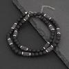 2023 Men's Fashion: European & American Black Onyx and Volcanic Tiger Stone Necklace