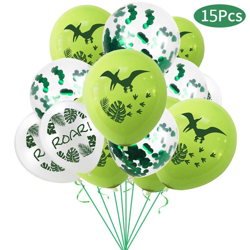Dino Party Supplies Dinosaur Balloons Paper Straws Cups Plates Kids Boy Birthday Party Decoration Jungle Dinosaur Party Decor