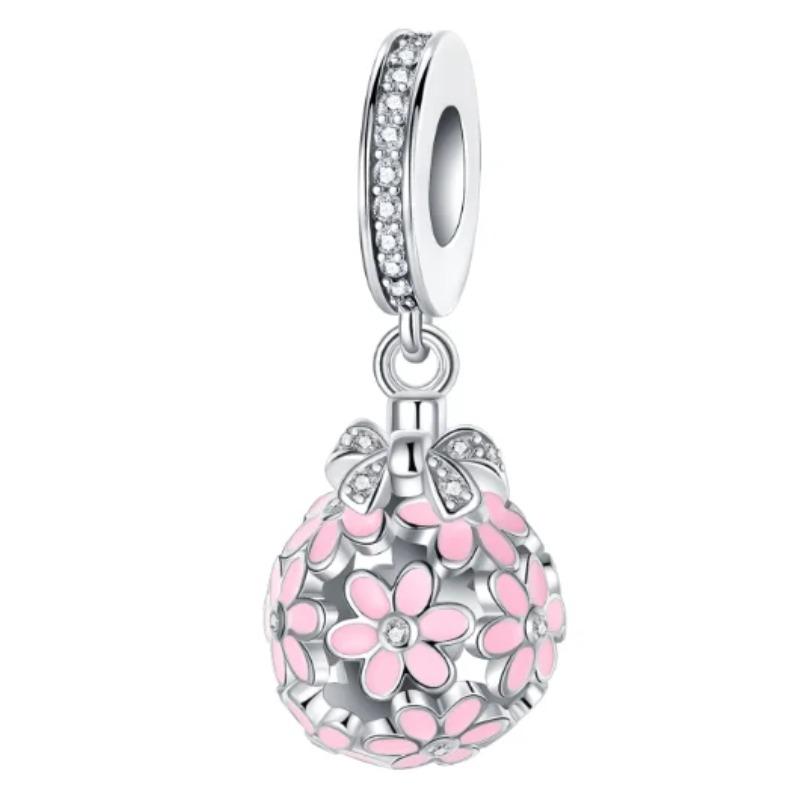 New Original Copper Colorful Flower Charms Roses Tulips Daisies Beads For Necklace Diy Bracelet Present Jewellery