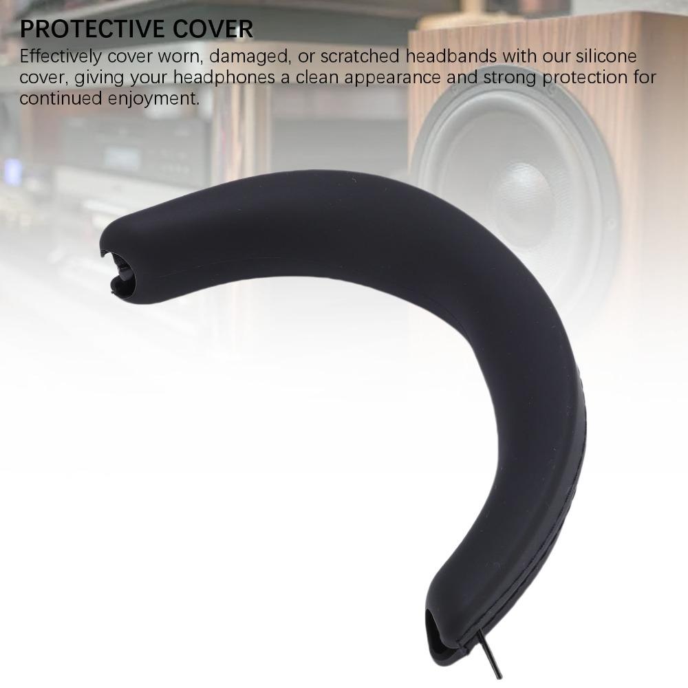 Soft Silicone Headband Cover Sweatproof Scratch Resistant Headphone Protection Easy Clean for MOMENTUM 4 Wireless Headphones