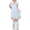 Sweet plaid lace short sleeve summer new nightdress Japanese student dress loose pajamas can be worn outside