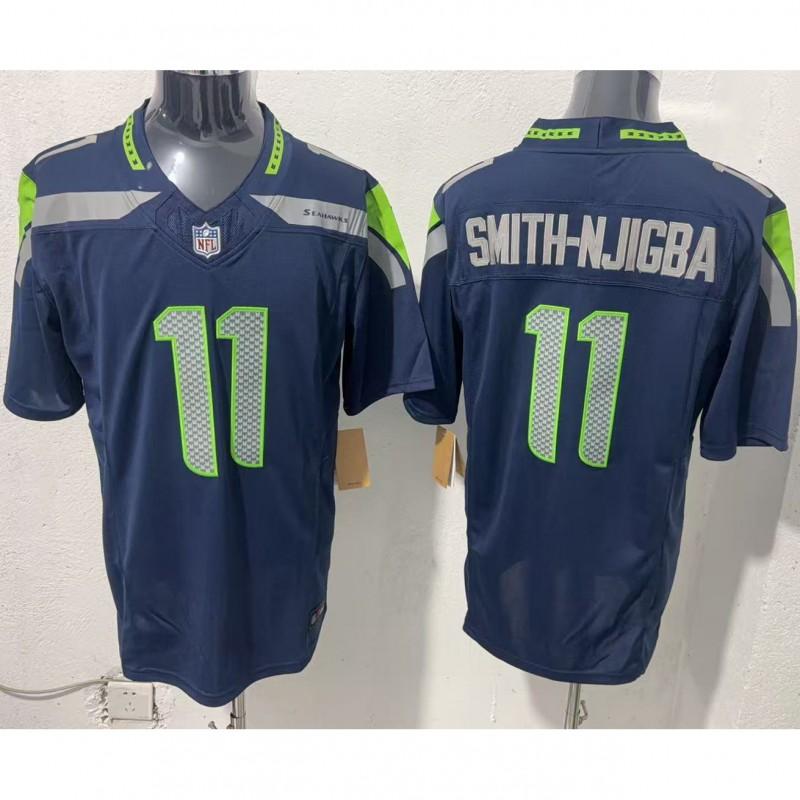 NFL Seattle Seahawks Vintage Style Football Jersey Short Sleeve Embroidered Team Apparel Men