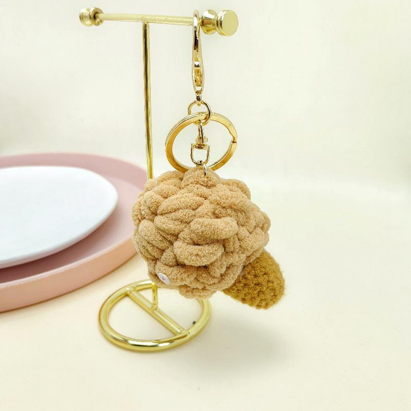 Cute Cartoon Ice Cream Keychain & Backpack Pendant - Fun Gift for Kids & Couples