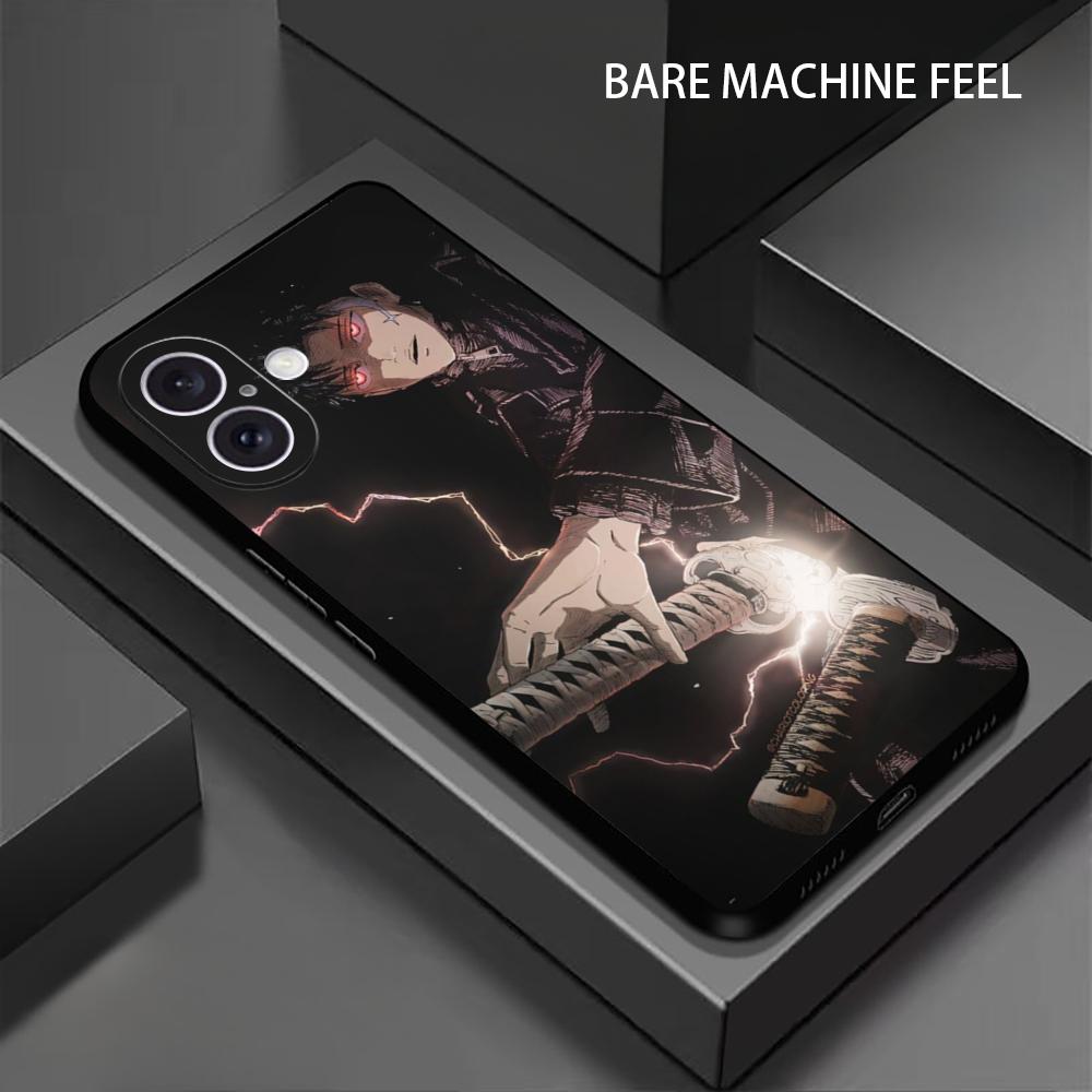 Korean Comics Kagurabachi Chihiro Phone Case For iPhone 16 15 14 13 12 11 Plus Mini Pro Max Soft Black Shockproof Cover