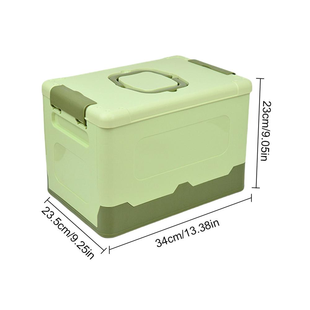 Foldable Storage Bins Stackable Storage Box Portable With Lid And Handle Large Capacity Home Organization Supplies