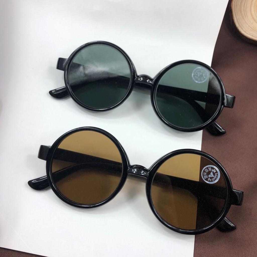 UV Protection Lightweight Comfortable Durable High Quality Retro Edgy Punk Round Shaped For Both Male Sun Glasses